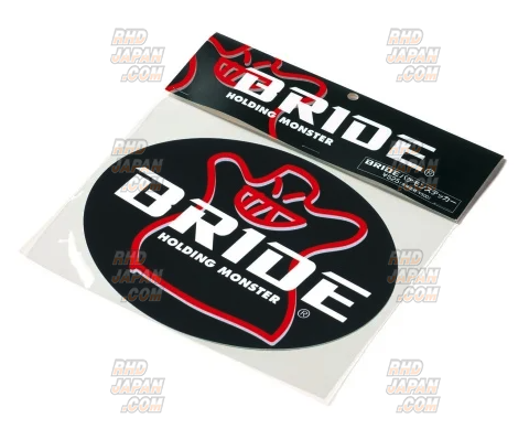 BRIDE Original Goods Oval Sticker Holding Monster - Black Campaign Winter 2024